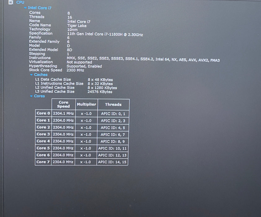 Dell XPS 15 9510 i7-11800H RTX 3050 4GB GPU 16GB RAM 256GB SSD No Power Adapter