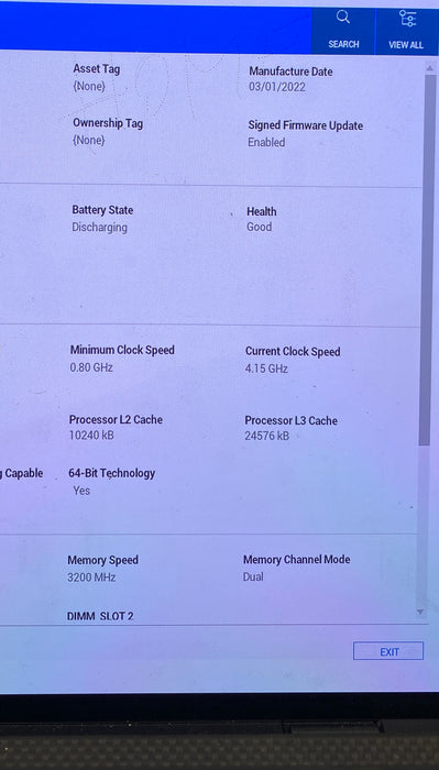 Dell XPS 15 9510 4K TOUCH i7-11800H RTX3050 4GB GPU 16GB 256SSD N0 Power Adapter