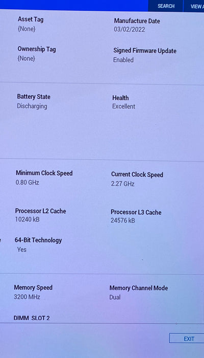 Dell XPS 15 9510 4K TOUCH i7-11800H RTX3050 4GB GPU 16GB 256SSD N0 Power Adapter