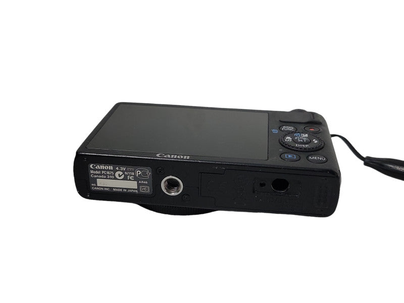 Canon PowerShot S100 12.1MP Digital Camera Black PC 1675| No Batteries