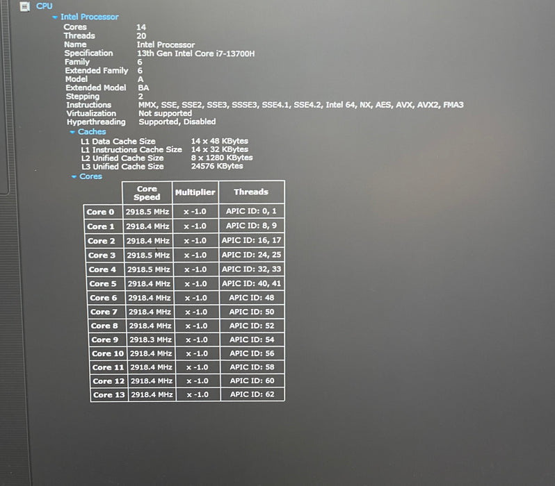 Dell XPS 15 9530 i7-13700H Intel ARC A370M 4GB GPU 16GB 256SSD No Power Adapter