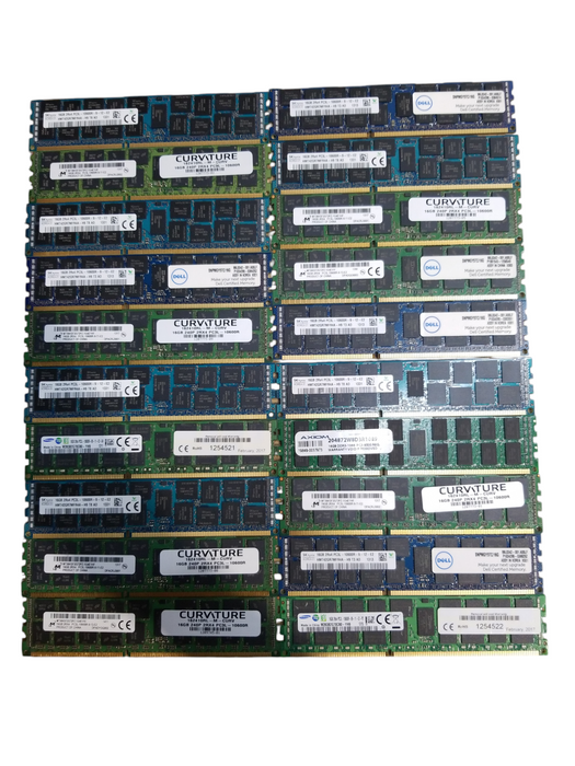 Lot of 70x, Assorted 16GB DDR3 Server RAM