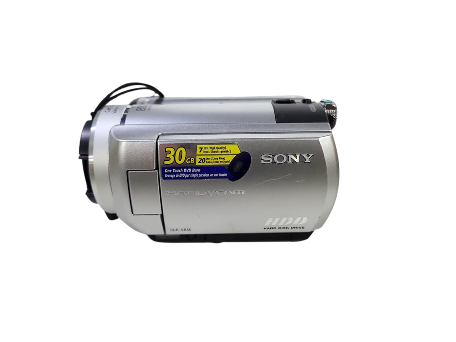 Sony Handycam DCR-SR40 HDD 30GB Digital Video Camcorder w/ Power Adapter