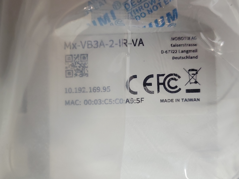 Mobotix Move vandal bullet Mx-VB3A-2-IR-VA 2MP Security camera