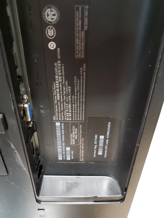 Dell S2715Ht 27" FHD 1080P LED Backlit IPS Widescreen LCD Monitor -