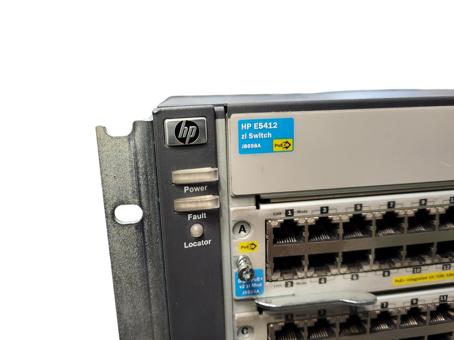 HP E5412 zl 288x 10/100/1000 PoE Network Configuration