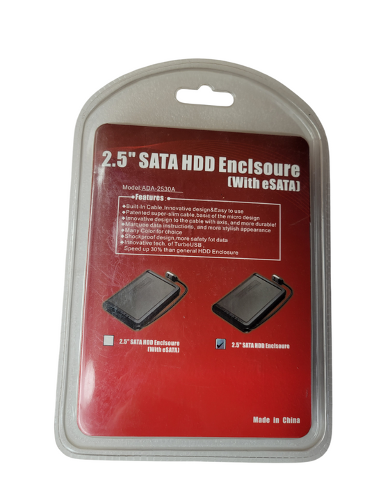 2.5" SATA HDD Enclosure (with eSATA)