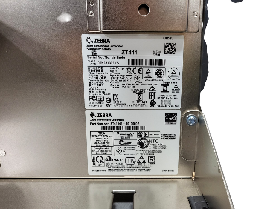Zebra ZT411 ZT41142-T010000Z 203DPI Thermal Network Label Printer