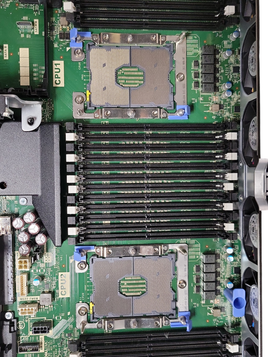 Dell PowerEdge R740 barebone w/ 2x CPU heat sinks only, No CPU/RAM/PSU/RAID/HDD