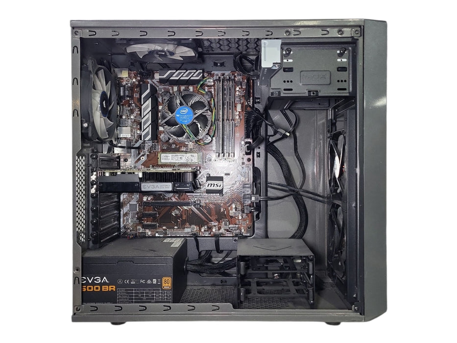 Custom PC, msi B360-A Pro w/ i3-8100 3.60GHz, 8GB DDR4, 256GB NVMe, GTX 1050Ti