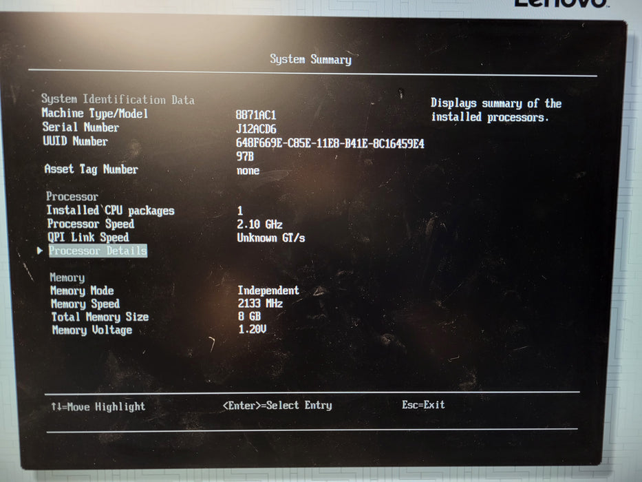 Lenovo System x3650 M5 2.5" - Xeon E5-2620 v4 8GB DDR4, M5210 - No HDD