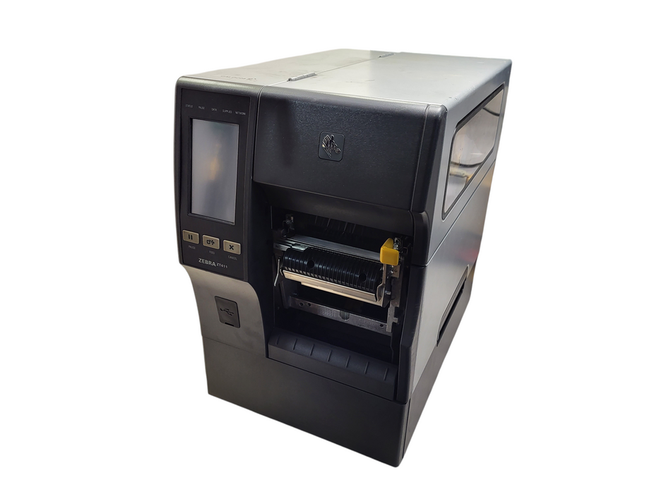 Zebra ZT411 Thermal Transfer Label Printer Peel Full Rewind LAN USB