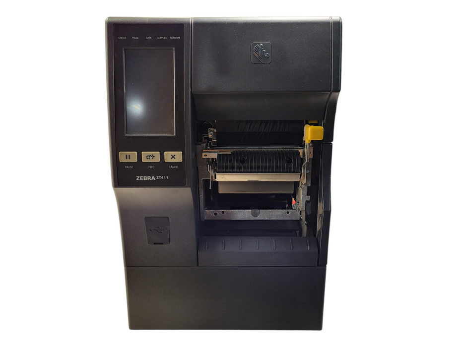 Zebra ZT411 Thermal Transfer Label Printer Peel Full Rewind LAN USB