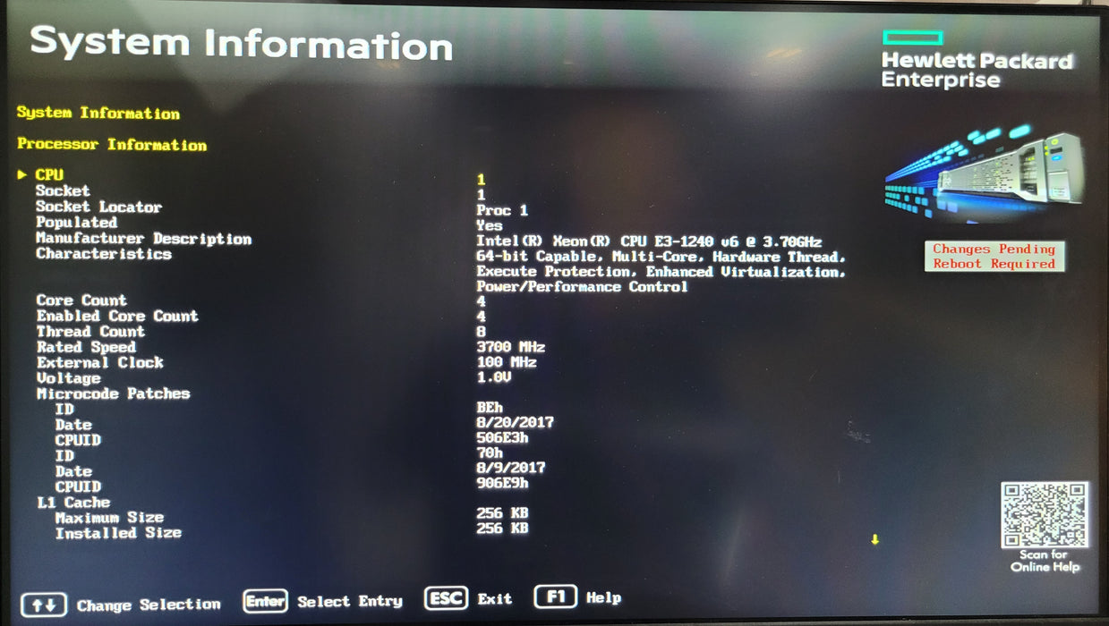 HPE ProLiant DL20 Gen9| Xeon E3-1240 v6 @ 16GB DDR4 | NO HDD | B140i