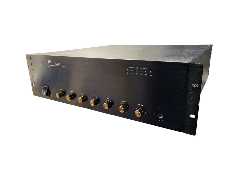 Tortech PA1450 450W RMS commercial public address (PA) integrated amplifier
