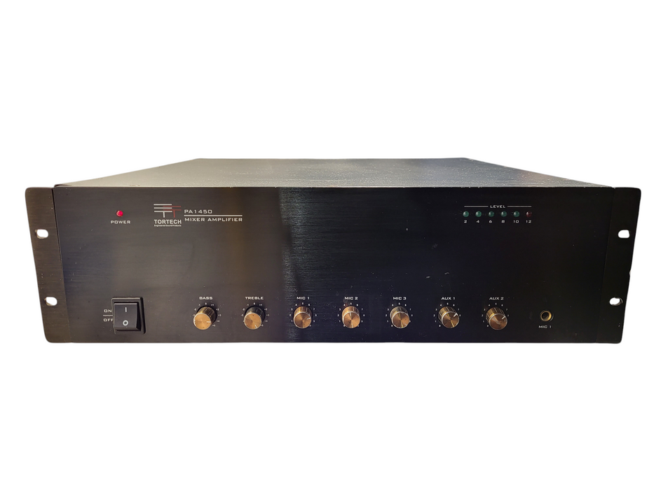 Tortech PA1450 450W RMS commercial public address (PA) integrated amplifier