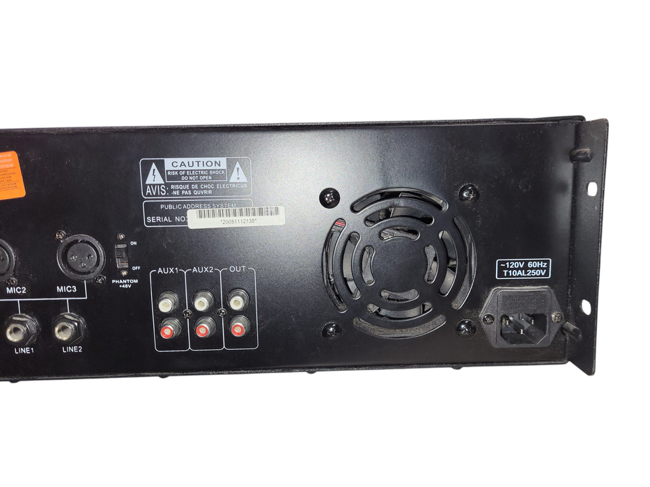 Tortech PA1450 450W RMS commercial public address (PA) integrated amplifier