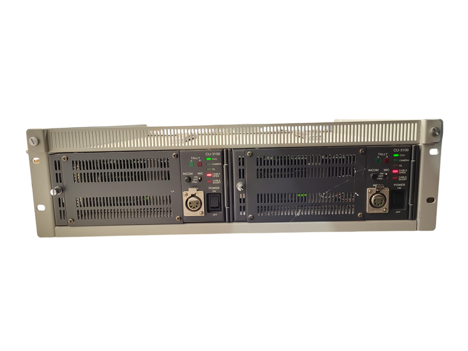 Lot of 2x Vintage Hitachi CU-3100 half-rack camera control unit (CCU)