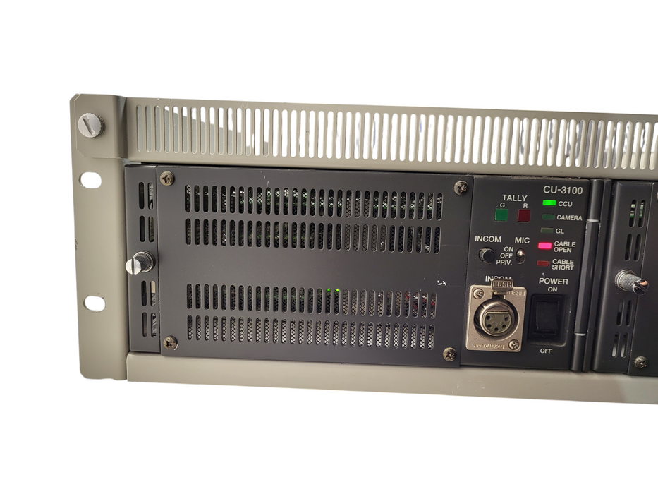 Lot of 2x Vintage Hitachi CU-3100 half-rack camera control unit (CCU)