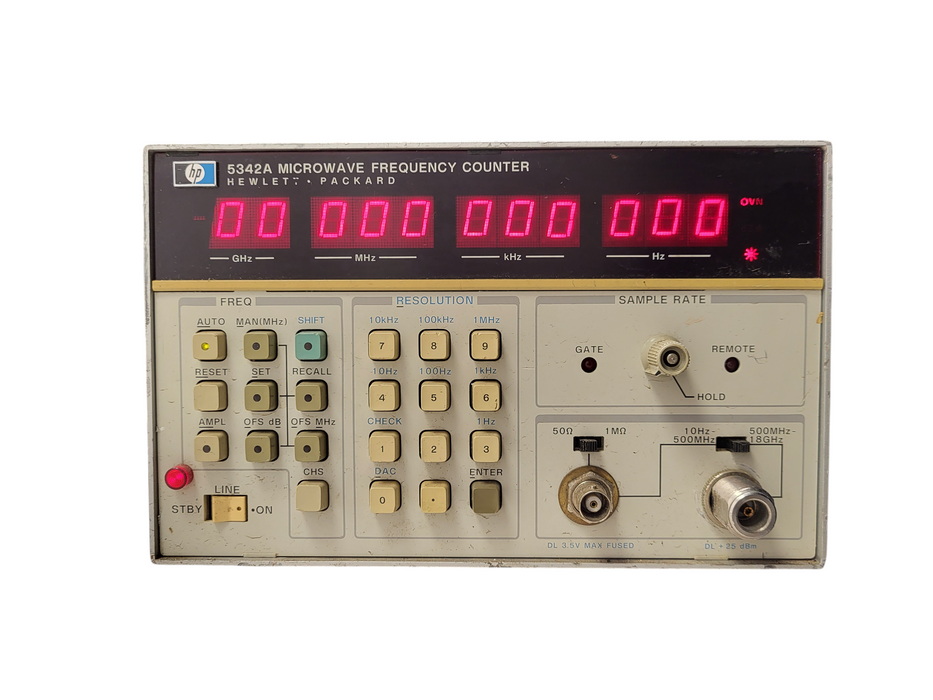 Hewlett Packard Model: 5342A Microwave Frquency Counter
