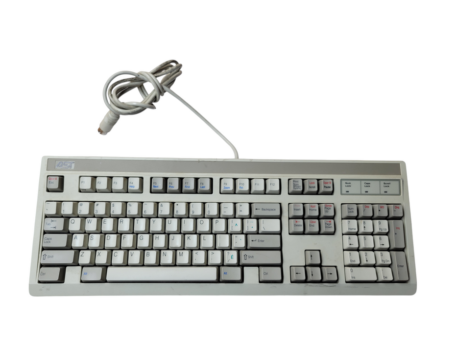 Vintage AST PS/2 Keyboard Beige P/N 120077-101 230402-001C