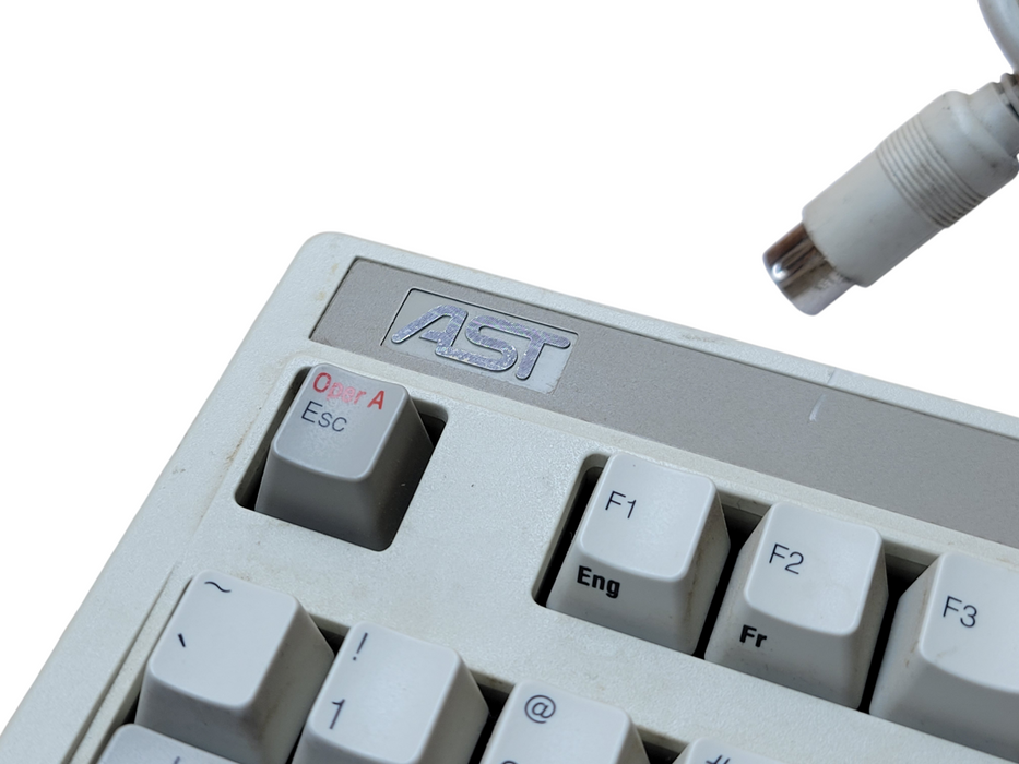 Vintage AST PS/2 Keyboard Beige P/N 120077-101 230402-001C