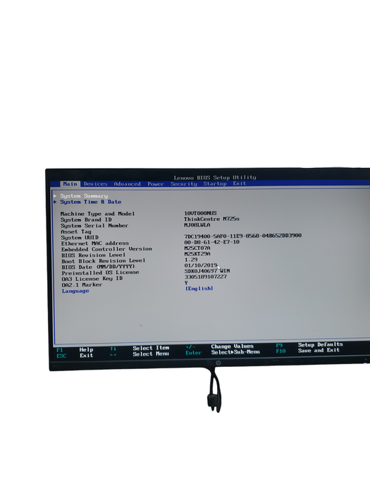 Lenovo ThinkCentre M725s Ryzen 5 PRO 2400G 3.6GHz Desktop 8GB RAM NO-HDD/SSD