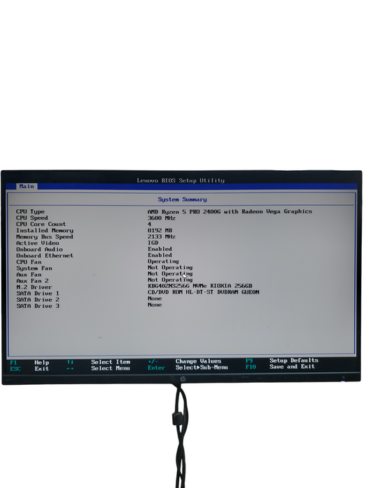Lenovo ThinkCentre M725s Ryzen 5 PRO 2400G 3.6GHz Desktop 8GB RAM NO-HDD/SSD