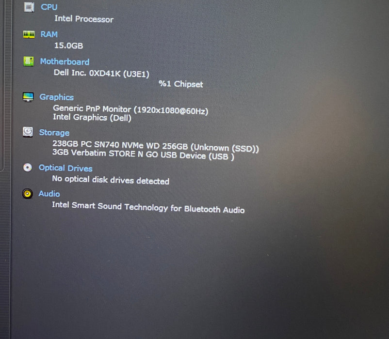 Dell Latitude  5450 Intel Core Ultra 5 135U 2.10GHz 16GB RAM 256GB SSD