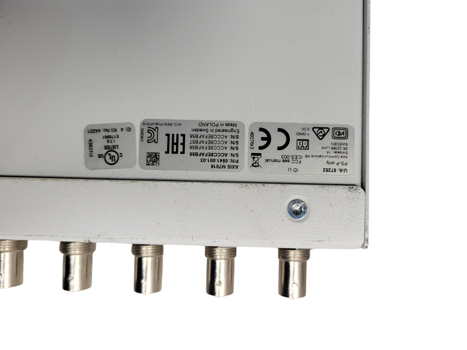 Axis M7016 16-Channel CCTV IP Video Encoder No AC READ