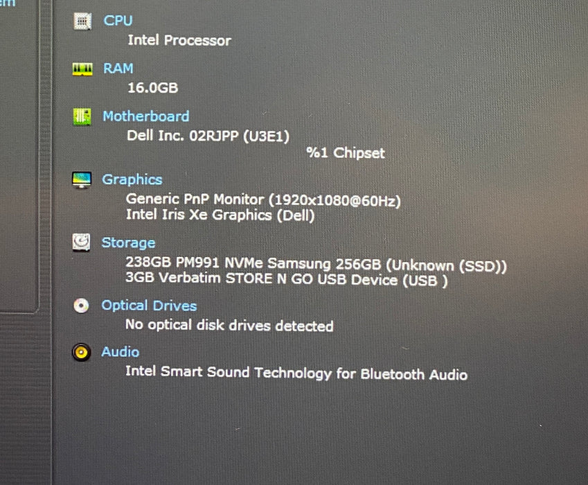 Dell Latitude 5440 Intel Core i5-1335U 1.30GHz 16GB RAM 256GB SSD READ