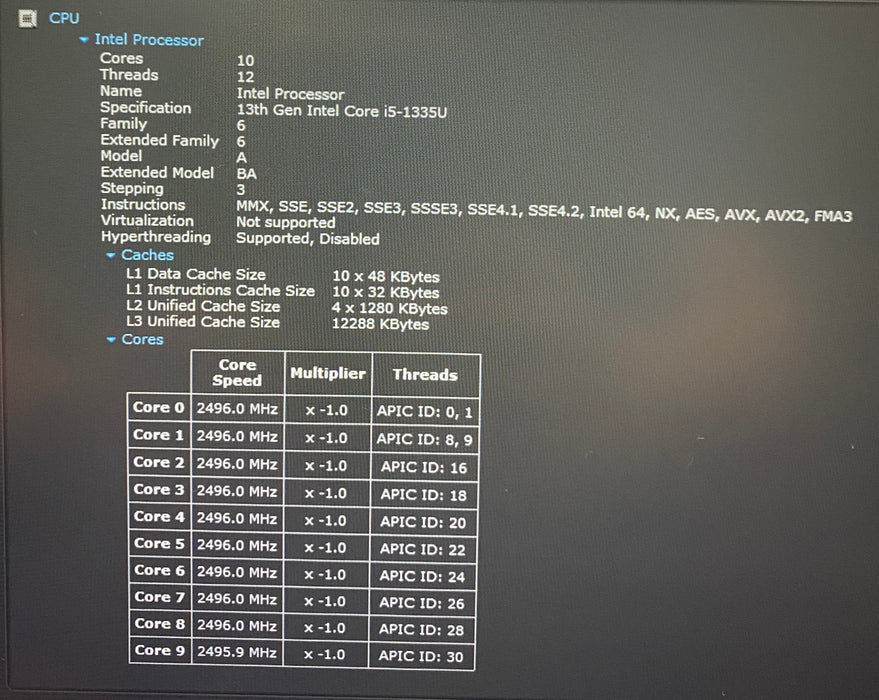 Dell Latitude 5440 Intel Core i5-1335U 1.30GHz 16GB RAM 256GB SSD READ