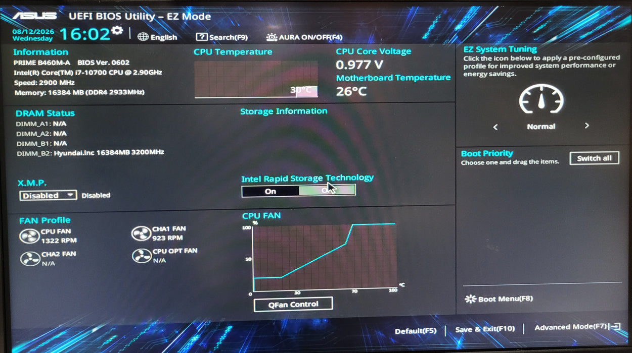 Custom PC/Asus B460-M-A | i7-10700 @ 2.90  16GB DDR4 256GB NVMe |Quadro K4000
