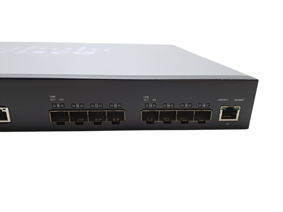 Cisco SG500XG-8F8T 16-Port 10-Gigabit Stackable Managed Switch 8x RJ-45, 8x SFP+