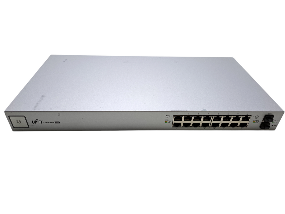 Ubiquiti UniFi US-16-150W 16-Port Gigabit Managed PoE+ Switch *READ*