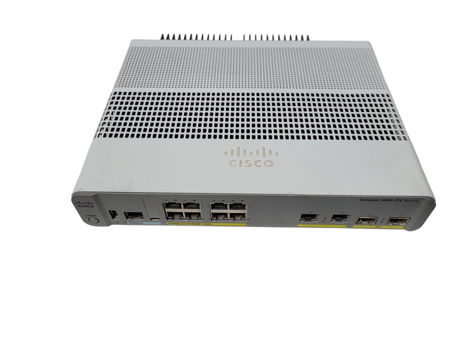 Cisco WS-C3560CX-8PC-S V03 | 8-Port Gigabit PoE+ 240W Silent Switch 2x SFP