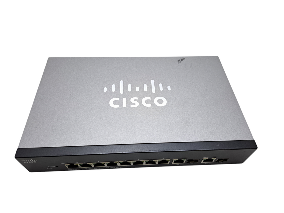 Cisco SG300-10P | 10-Port Gigabit PoE Managed Switch No AC