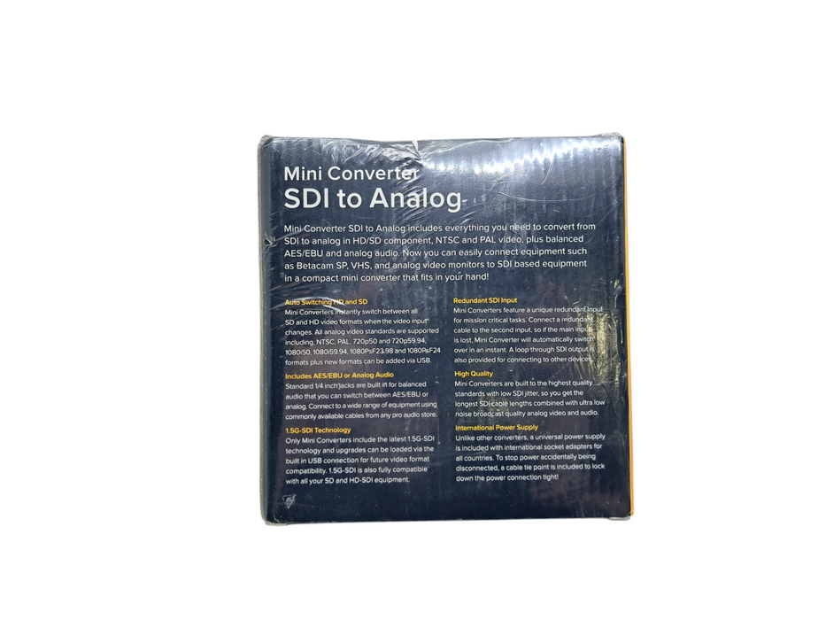 Blackmagic Design Mini Converter SDI to Analog - Video Converter (New Sealed)