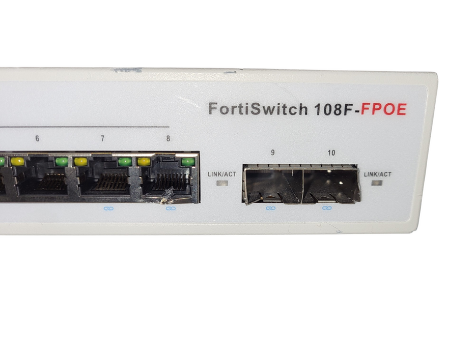 Fortinet Fortiswitch FS-108F-FPOE 8 Port Managed Ethernet Switch