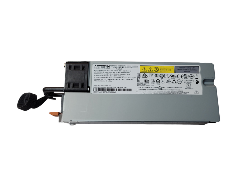 Lenovo 700-014190-1500 1600W Power Supply FRU P/N: 01PF097