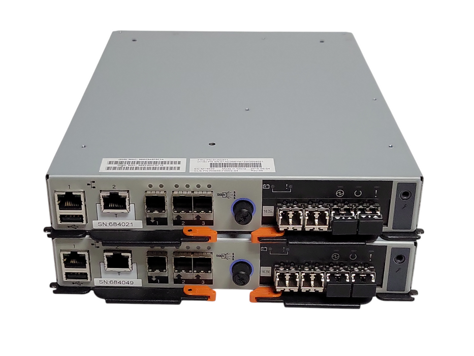 Lot of 2x IBM 01AC371 01AC368 R0850-F0002-04 Storwize V5020 Node Canisters