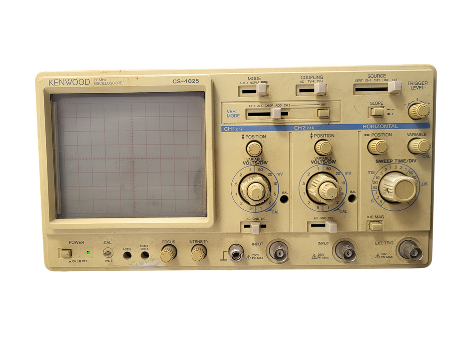 Kenwood Corporation CS-4025 Oscilloscope 50/60 Hz 29W Made in Japan