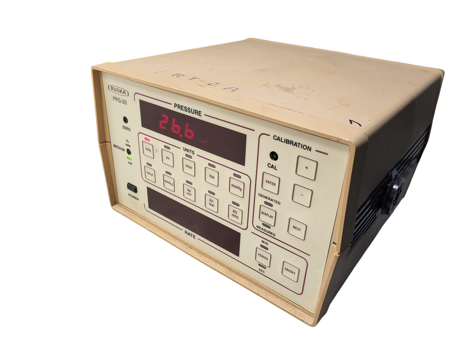 Ruska PPG-20 precision pressure calibrator ~19 psia READ