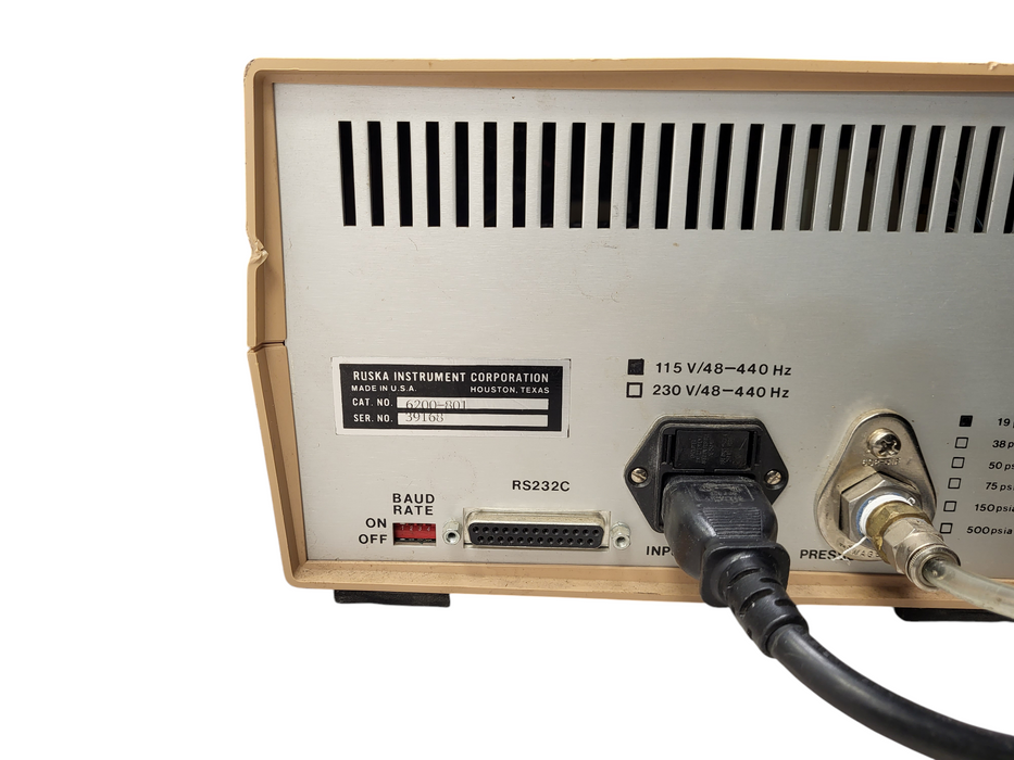 Ruska PPG-20 precision pressure calibrator ~19 psia READ