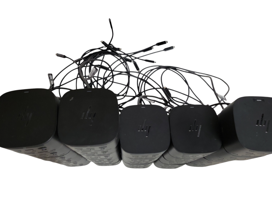 Lot of 28x HP (6x HP Thunderbolt Dock 120W G4, 22x HP thunderbolt Dock 120W G2)