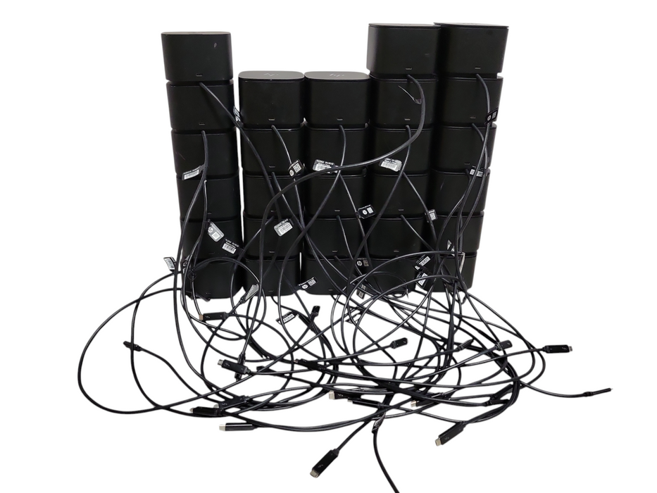 Lot of 28x HP (6x HP Thunderbolt Dock 120W G4, 22x HP thunderbolt Dock 120W G2)