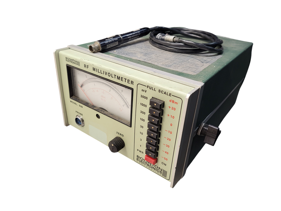 Boonton 92B RF Millivoltmeter WITH 91-12F PROBE
