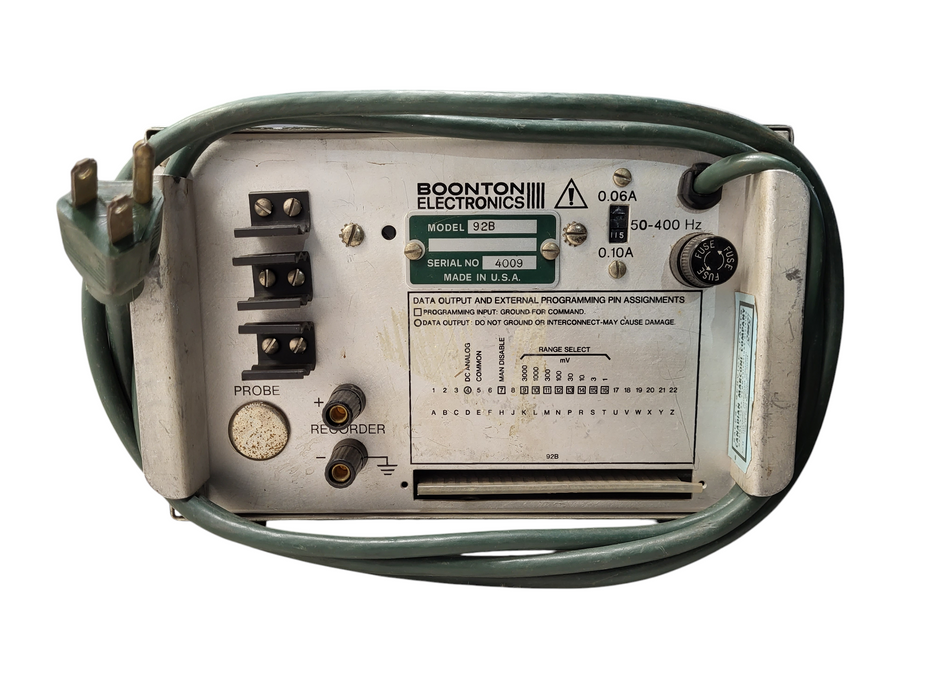 Boonton 92B RF Millivoltmeter WITH 91-12F PROBE