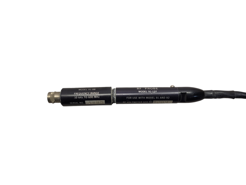 Boonton 92B RF Millivoltmeter WITH 91-12F PROBE