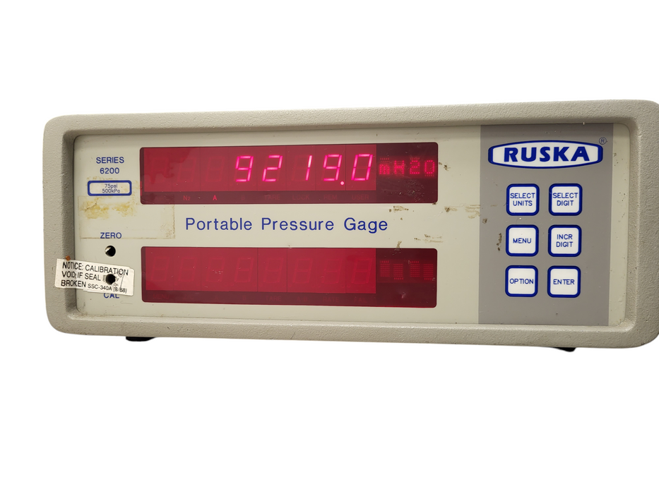 Ruska 6200 portable Pressure Gauge Series 6200